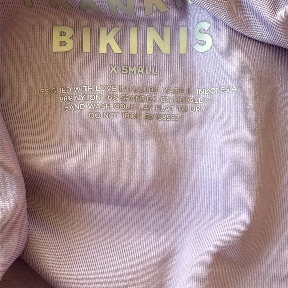 Frankie's Bikinis Lavender Textured Bikini Set